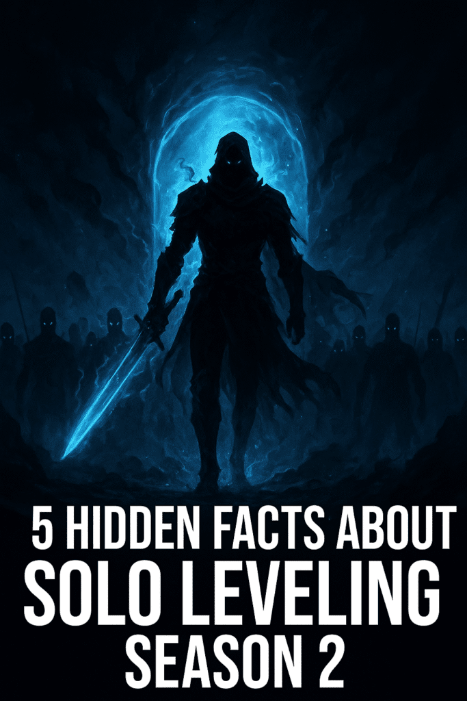 Solo Leveling Season 2 Hidden Facts Infographic